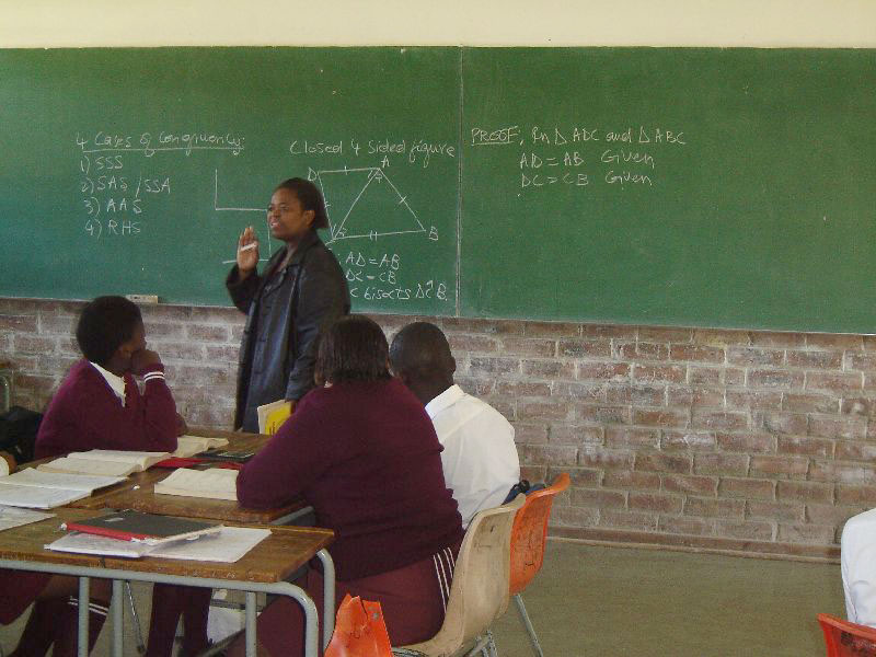 Ms Mtimkulu in class