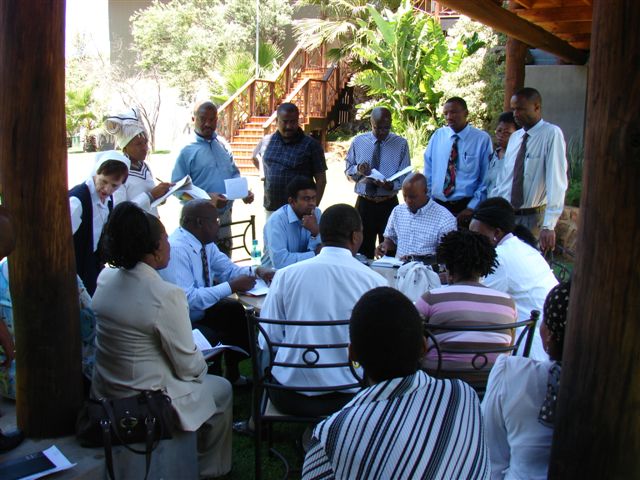 Group discussions and 'work-shopping'