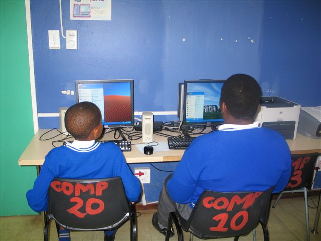 Learners at the new DELL computers